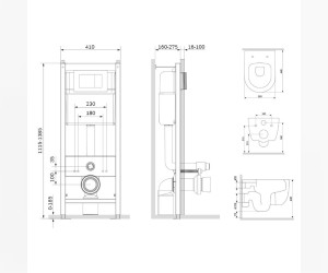 Инсталляция с унитазом Damixa DX86.IS10101.1700 сиденье микролифт, клавиша белая Инсталляция с унитазом Damixa DX86.IS10101.1700 сиденье микролифт, клавиша белая