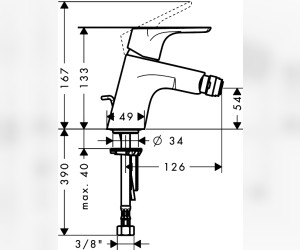 Смеситель для биде Hansgrohe Focus Е2 31920