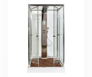Душевая кабина Deto Z Z122 Espoo 120 x 90 x 220 см с подсветкой, хром