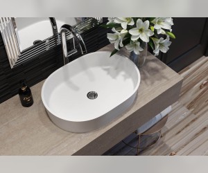 Раковина ARIEL Nano Concrete 55 Х 40 бетон HOLBI