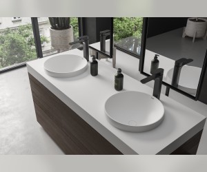 Раковина CAPELLA Nano Concrete 41,7 Х 41,7 бетон HOLBI
