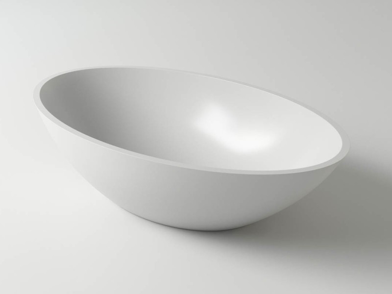 Раковина DIONE Soft Rock 59 Х 35,5 Белый матовый HOLBI
