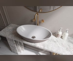 Раковина DIONE Nano Concrete 59 Х 35,5 бетон HOLBI