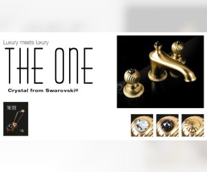 Смеситель для раковины Emmevi The One 98033LCSWOR, золото