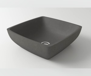 Раковина JUPITER Nano Concrete 43 Х 43 бетон HOLBI Раковина JUPITER Nano Concrete 43 Х 43 бетон HOLBI