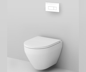 Инсталляция Am.Pm Spirit V2.0, IS48001.701700 с безободковым унитазом Spirit V2.0 FlashClean, клавиша Pro M белая, крышка микролифт