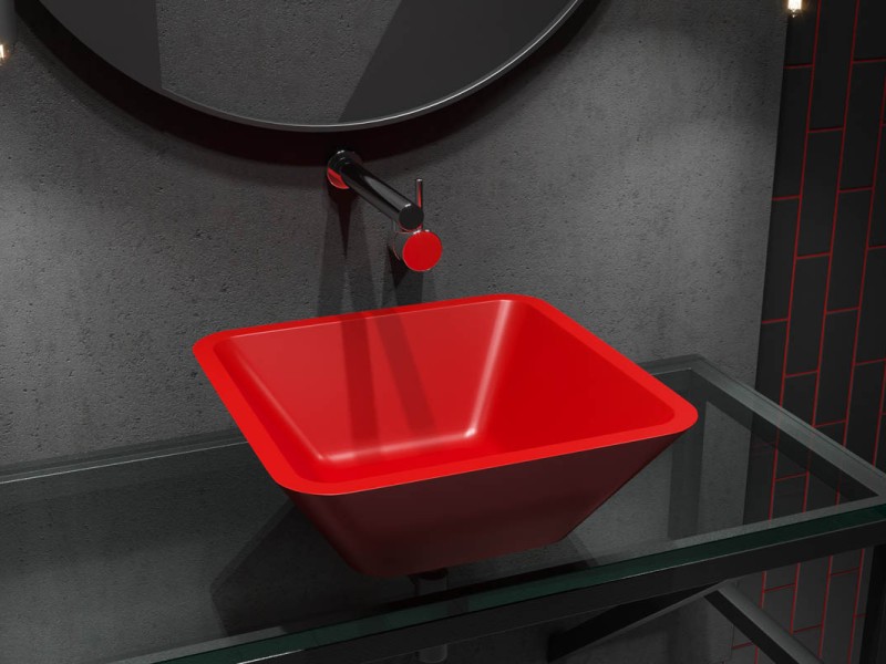 Раковина SATURNS Soft Rock Color 42,5 Х 42,5 RAL* палитра RAL HOLBI