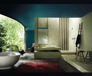 Смеситель для ванны Axor Starck Organic 12715000, термостатический