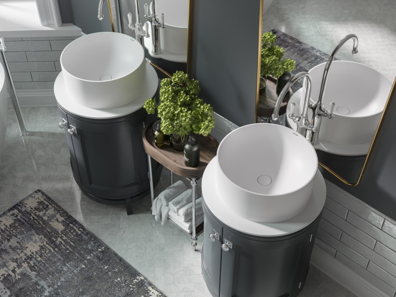 Раковина VEGA Soft Rock Color 40,4 Х 40,4 RAL* палитра RAL HOLBI